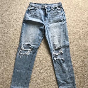 High-Rise Straight Leg American Eagle Jeans in 10 Long